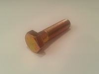 Grade 8 Fine Thread Hex Cap Screws - Zinc Yellow